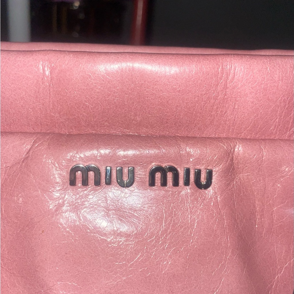 Miu Miu Pink Leather Purse
